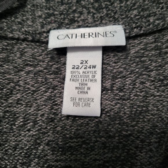 ✨ Catherines Knit Poncho Vest | Plus Size 2X (22/24W) | Cozy Layering Piece - Picture 7 of 8